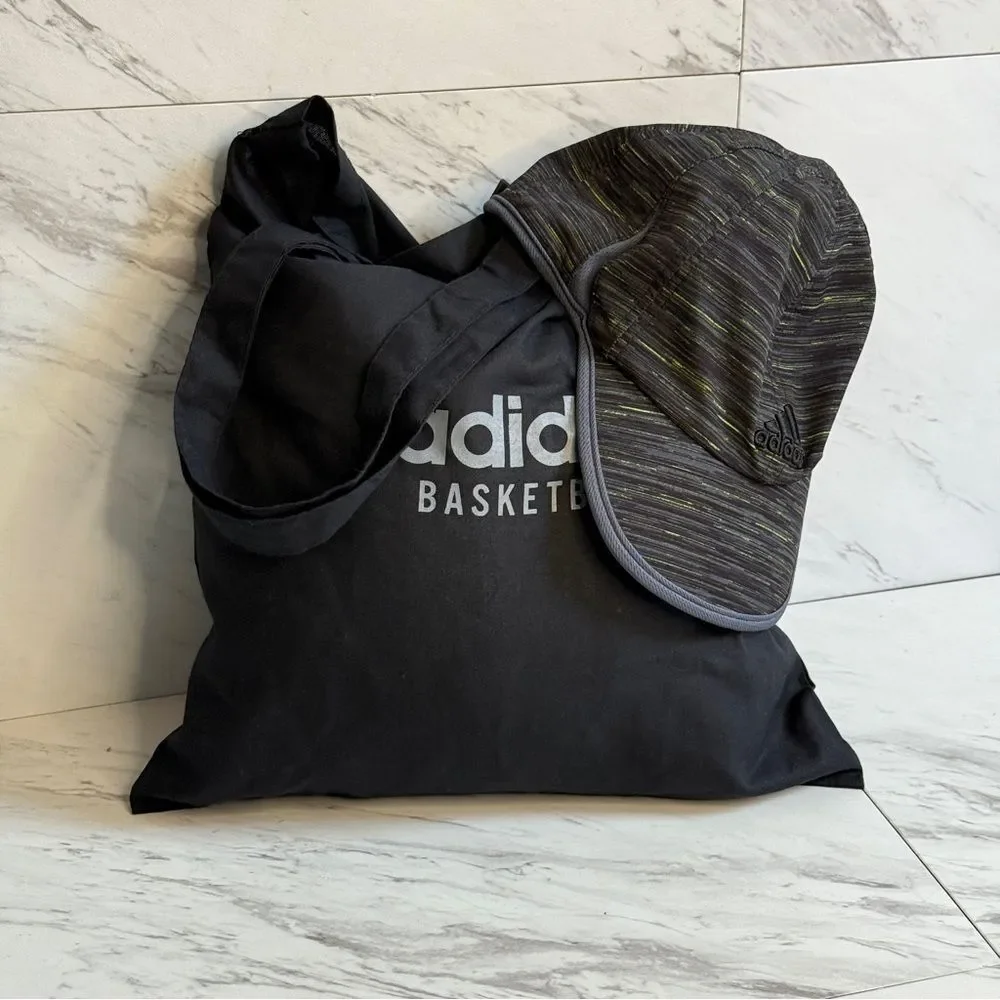 Adidas Basketball Canvas Tote Bag Superlite Performance Running Cap Hat Lot